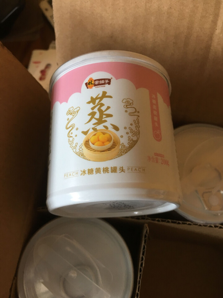 林家铺子 蒸水果罐头 冰糖蒸黄桃罐头 砀山黄桃罐头烘焙装饰蛋糕 办公室零食休闲零食 200g*4罐装怎么样，好用吗，口碑，心得，评价，试用报告,第3张