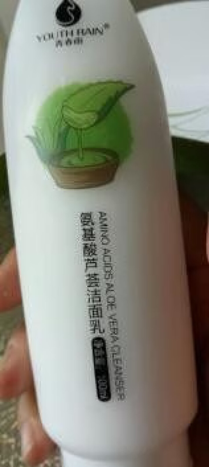 青春雨（YOUTH RAIN）氨基酸芦荟洁面乳100ml 洗面奶男女通用 保湿补水 控油祛痘深层清洁 1支装怎么样，好用吗，口碑，心得，评价，试用报告,第4张