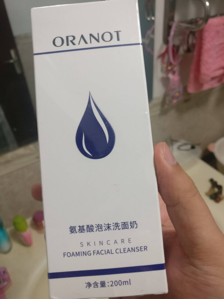 ORANOT奥兰诺氨基酸洗面奶女深层清洁温和洁面乳敏感肌适用男净润洗面霜200ml大容量 氨基酸洁面乳 200ml/瓶 弱酸性怎么样，好用吗，口碑，心得，评价，,第2张