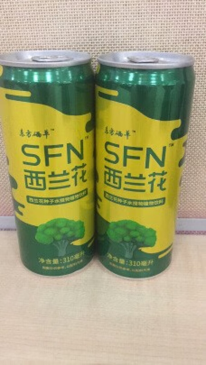 东方硒草 SFN西兰花植物饮料 种子水提物 萝卜硫苷 酸甜爽口 整箱装 310ml*6罐装怎么样，好用吗，口碑，心得，评价，试用报告,第3张