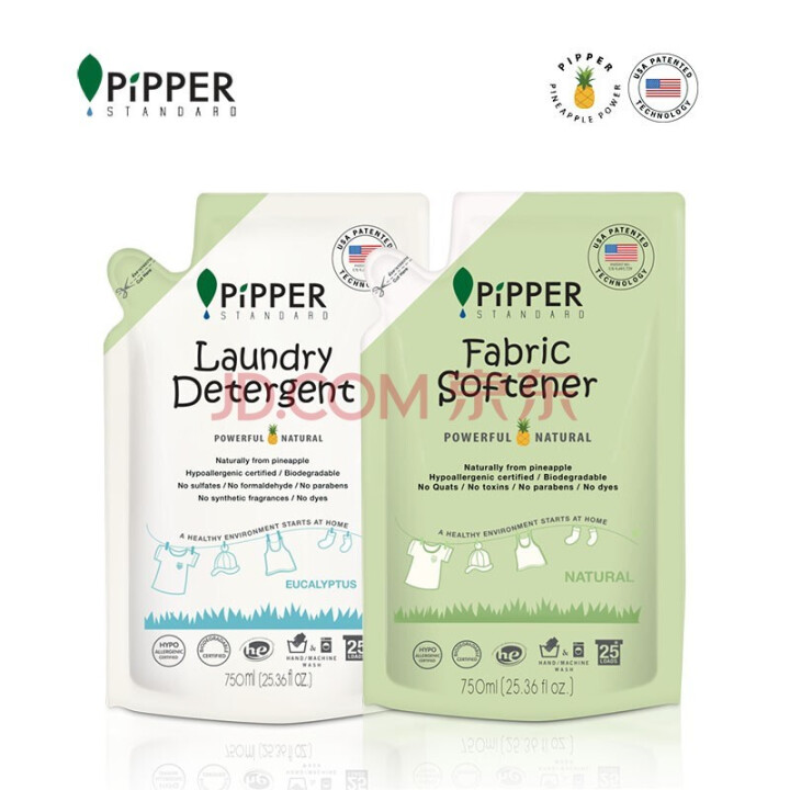 PIPPER 洗衣液补充装750ml+柔顺剂补充装750ml怎么样，好用吗，口碑，心得，评价，试用报告,第4张