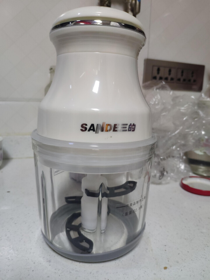 三的 （SANDE） 绞肉机 小型家用电动多功能熊孩子婴儿辅食料理机迷你碎肉绞馅肉  JR25怎么样，好用吗，口碑，心得，评价，试用报告,第3张