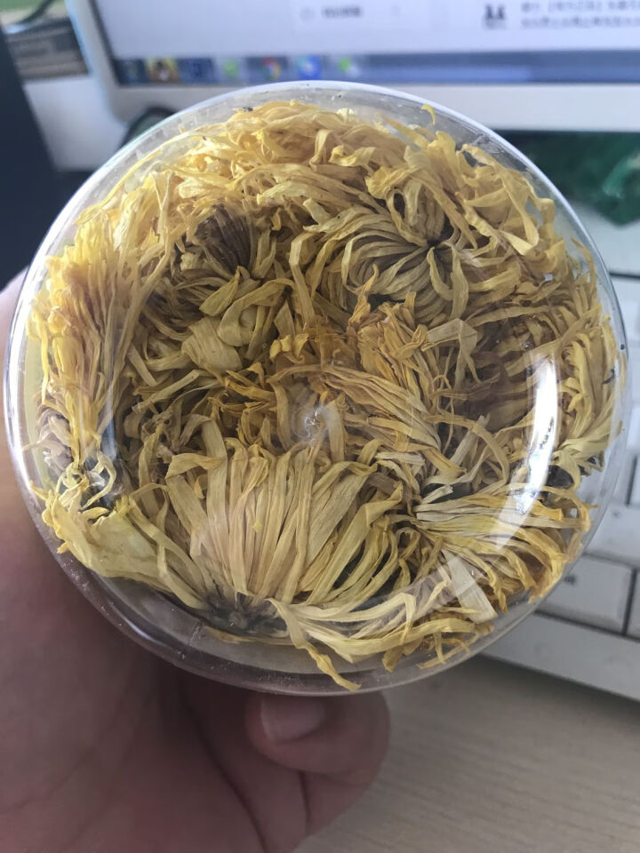 茶叶 菊花茶 金丝皇菊 一杯一朵 共约100朵 大朵菊花 江西修水菊明目凉茶可搭枸杞去火下火 祥雯阁 金丝皇菊 25g*两罐怎么样，好用吗，口碑，心得，评价，试,第4张