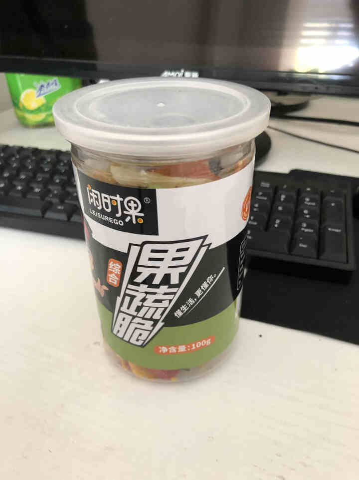 闲时果 综合果蔬脆100g 什锦混合蔬菜干土豆马铃薯芋头条萝卜莲藕南瓜片办公休闲零食送女友 综合果蔬脆100g/罐怎么样，好用吗，口碑，心得，评价，试用报告,第2张