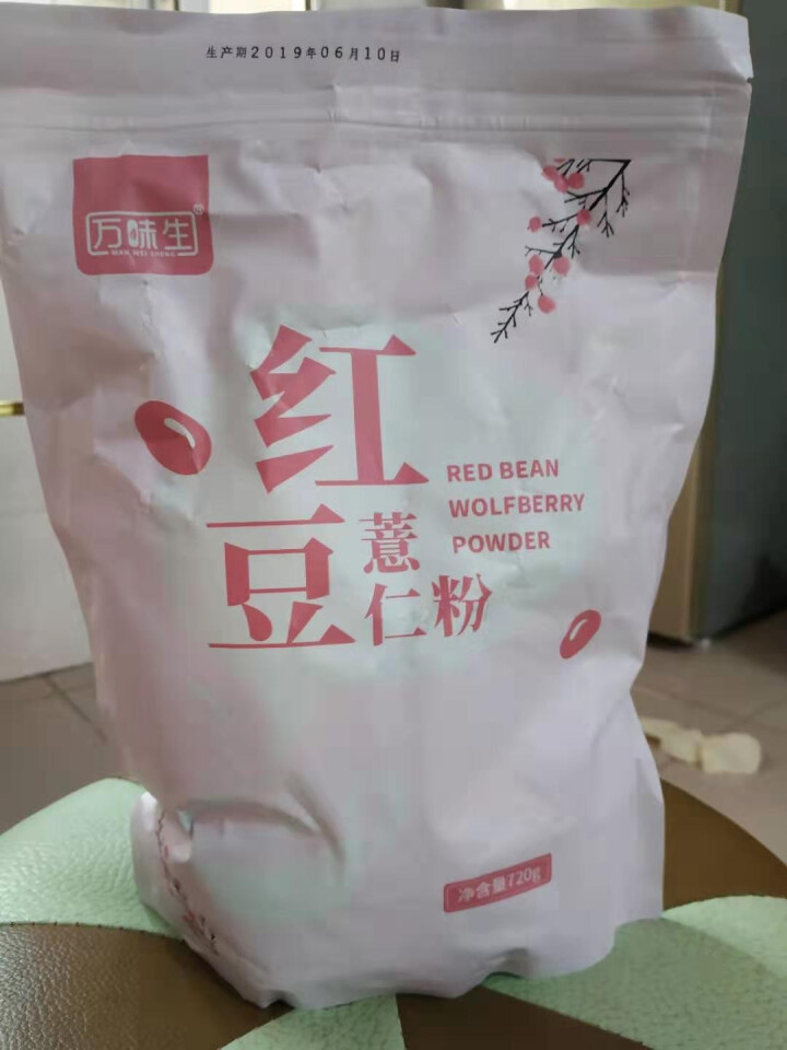 万味生 红豆薏米粉720g 薏仁即食营养代餐五谷冲泡早餐粉熟赤小豆速食粥怎么样，好用吗，口碑，心得，评价，试用报告,第2张