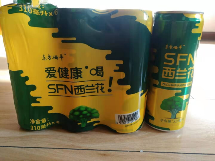 东方硒草 SFN西兰花植物饮料 种子水提物 萝卜硫苷 酸甜爽口 整箱装 310ml*6罐装怎么样，好用吗，口碑，心得，评价，试用报告,第2张