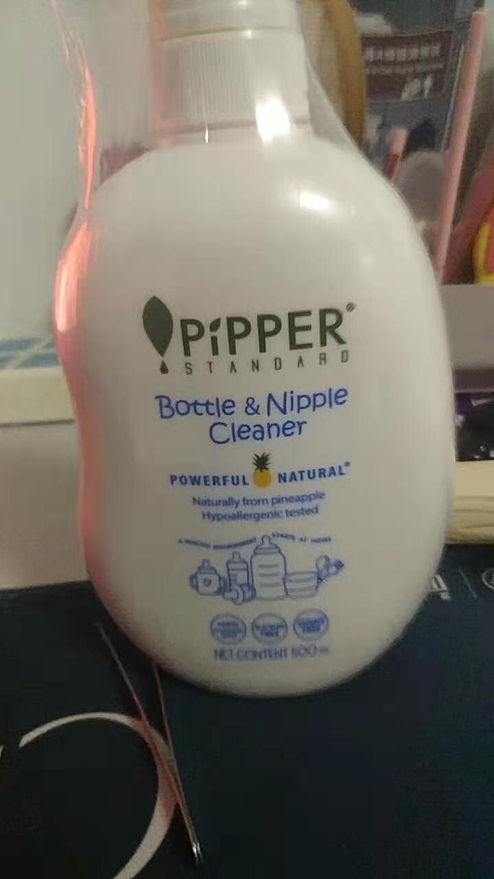 PIPPER 奶瓶奶嘴清洁剂 安全清洁奶瓶奶嘴哺乳相关用品 500ml 植物酵素 清洁剂奶瓶怎么样，好用吗，口碑，心得，评价，试用报告,第2张