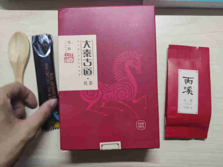 【买1发2共800g】陕西特产大秦古道茯茶金花黑茶陕西茯茶砖茶盒装茶叶 400g怎么样，好用吗，口碑，心得，评价，试用报告,第3张