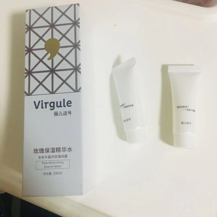 七夕节情人礼物 薇儿逗号 （Virgule）玫瑰保湿精华水100ml面部精华液 补水保湿水嫩 清爽水 精华水怎么样，好用吗，口碑，心得，评价，试用报告,第2张