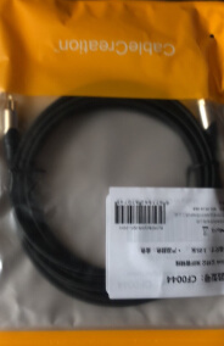 CABLE CREATION 光纤音频线 音响线光纤跳线 spdif/TOSLINK 方口公对公 合金款【金色】 0.9米怎么样，好用吗，口碑，心得，评价，试用,第4张