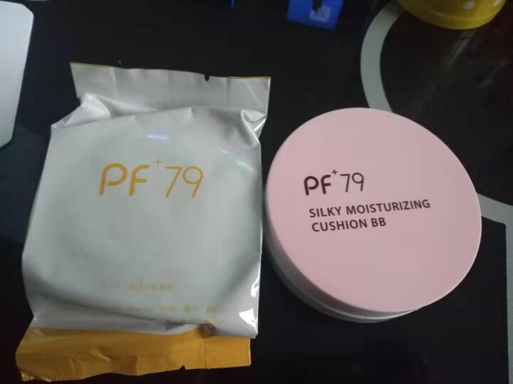 PF79丝薄莹润气垫bb霜遮瑕不脱妆 提亮肤色 裸妆水润遮瑕膏修容霜男女学生评价粉底液（送替换装） 气垫款 象牙色怎么样，好用吗，口碑，心得，评价，试用报告,第2张