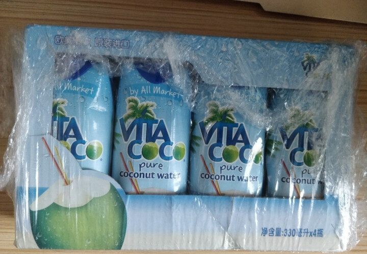 唯他可可（Vita Coco）天然椰子水进口NFC果汁饮料330ml*4瓶怎么样，好用吗，口碑，心得，评价，试用报告,第4张