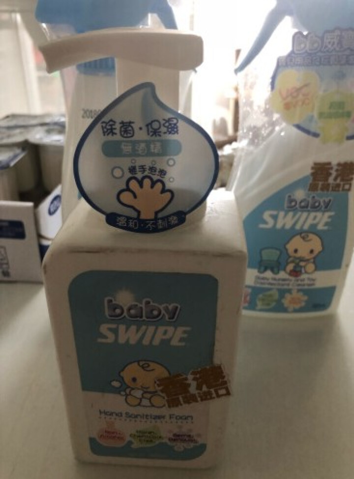 威宝（SWIPE）香港进口 BB威宝消毒搓手泡泡400ml除菌灭流感保湿无酒精免洗洗手液怎么样，好用吗，口碑，心得，评价，试用报告,第3张