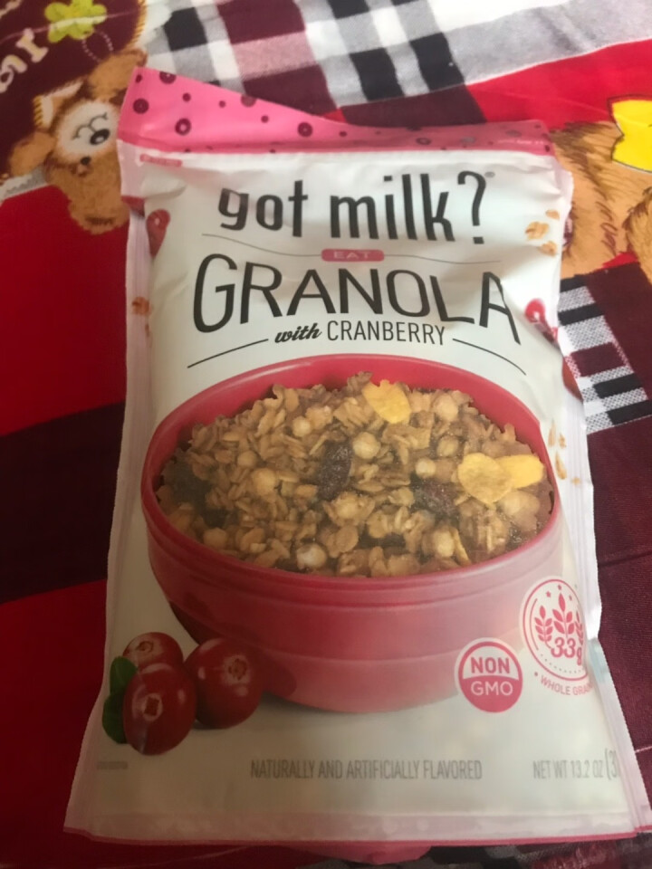 gotmilk? 欧洲进口蔓越莓水果麦片 即食免煮早餐冲饮谷物 375g/袋 蔓越莓麦片375g怎么样，好用吗，口碑，心得，评价，试用报告,第2张