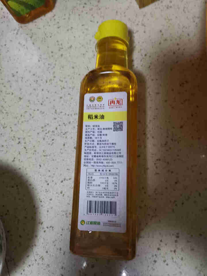 一皖好粮 冉龙稻米油400ml 谷维素植物甾醇食用油 浸出物理精炼米糠油 非菜籽油 2019新油怎么样，好用吗，口碑，心得，评价，试用报告,第3张