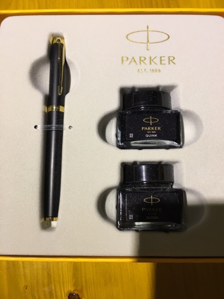 派克钢笔（PARKER）签字笔 新款IM大都会墨水礼盒套装商务送礼 钢笔学生练字可刻字 情人节礼物 IM磨砂金夹钢笔+上海大都会礼盒怎么样，好用吗，口碑，心得，,第3张