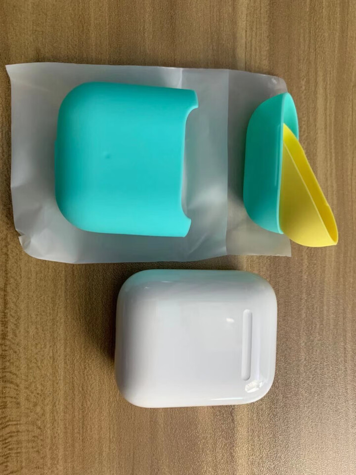 airpods pro保护套苹果无线蓝牙耳机airpods3代轻薄全包无缝硅胶防滑防摔不沾灰收纳盒 【airpods3代pro】牛油果套装+柠檬黄上盖怎么样，好,第2张