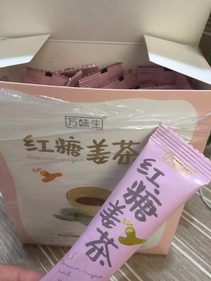 【2件8折】万味生红糖姜茶10g*15袋来大姨妈喝的老姜茶水气血饮品月经期速溶小袋单包盒装调理冲怎么样，好用吗，口碑，心得，评价，试用报告,第2张