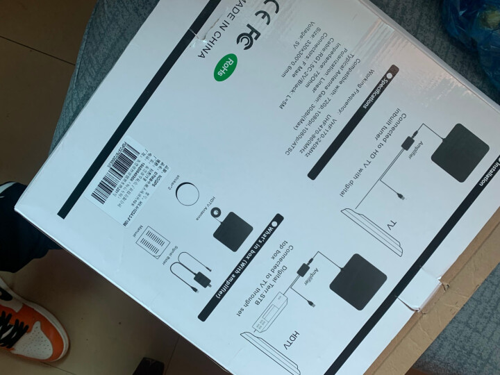 NOGPS 数字电视天线DTMB地面波数字高清电视机天线家用有线电视接收器免费看电视机小米天线机顶盒 推荐家用电视机天线黑色+放大器10米 天线+放大器怎么样，,第4张