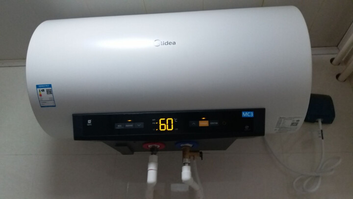 美的（Midea）电热水器家用洗澡淋浴60/50升小型储水式即热一级节智能MC3系列 TK1系列 F6021,第4张