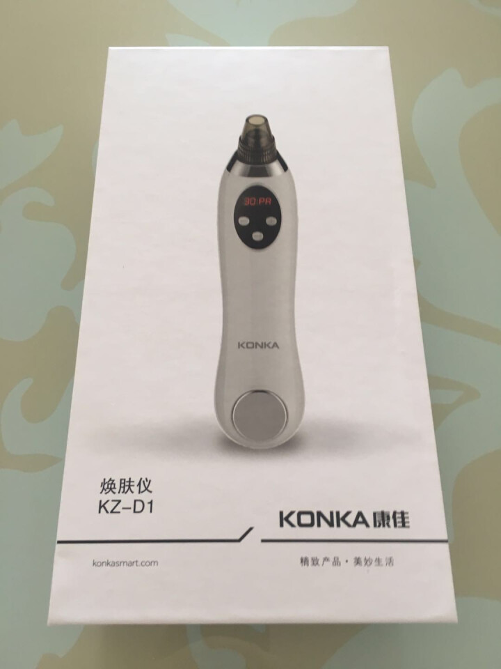 康佳（KONKA)黑头吸出器 吸黑头仪器电动美容仪毛孔清洁器祛粉刺导出 洁面仪 白色(KZ,第5张