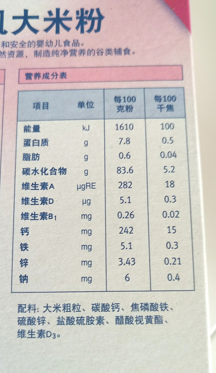 特福芬德国有机大米粉 婴儿宝宝米粉米糊 175g 1盒大米粉怎么样，好用吗，口碑，心得，评价，试用报告,第5张