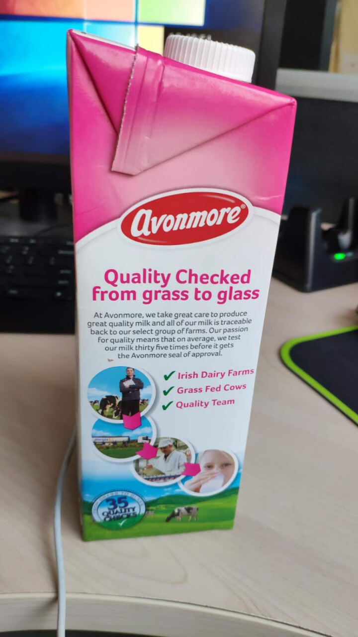 爱尔兰进口 艾恩摩尔（AVONMORE）脱脂牛奶1L*6 整箱装怎么样，好用吗，口碑，心得，评价，试用报告,第4张