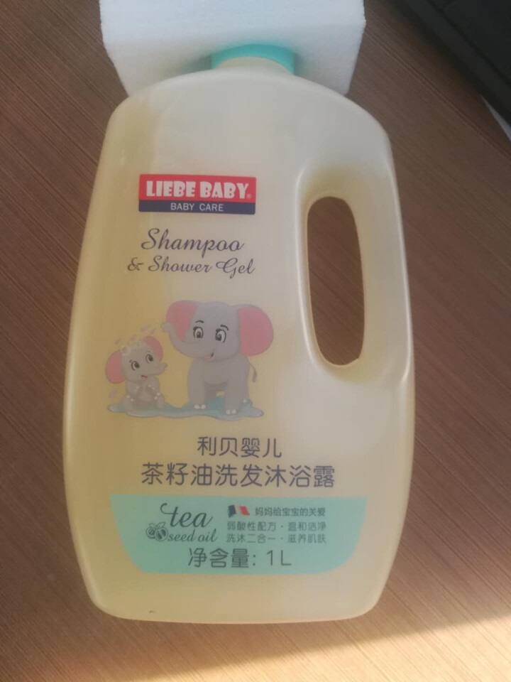 【买一送六】利贝婴儿茶籽油洗发沐浴露家庭装1000ml 新生儿宝宝专用儿童沐浴露洗发水二合一 单瓶装（1L）怎么样，好用吗，口碑，心得，评价，试用报告,第3张