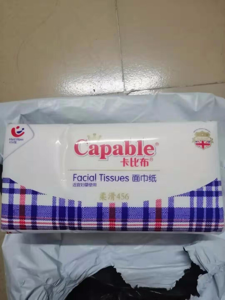 卡比布 Capable 抽纸 干纸巾  妇婴适用 宝宝新生儿干用 456片装怎么样，好用吗，口碑，心得，评价，试用报告,第2张