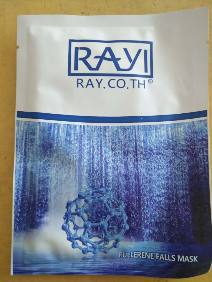 RAY.CO.TH 富勒烯瀑布补水面膜 拉丝（美白保湿控油修护收缩毛孔） 3片贴，无外包装怎么样，好用吗，口碑，心得，评价，试用报告,第2张