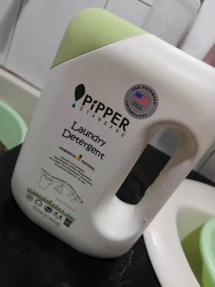 PIPPER 洗衣液柠檬香型 900ml 婴儿洗衣液 母婴幼儿 全家适用 植物酵素 柠檬草香型怎么样，好用吗，口碑，心得，评价，试用报告,第2张