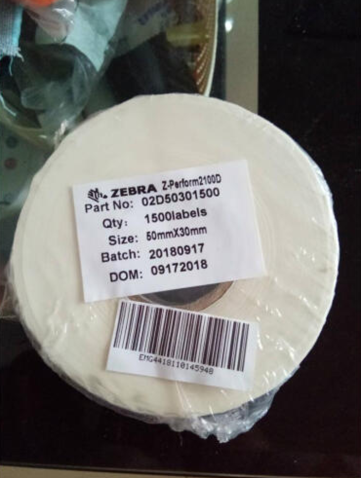 斑马（ZEBRA）打印机标签E邮宝热敏纸 高性能环保耐久型 电子秤纸三防高粘进口模切适宜自动贴标 50*30mm*1500张*1卷怎么样，好用吗，口碑，心得，评,第3张