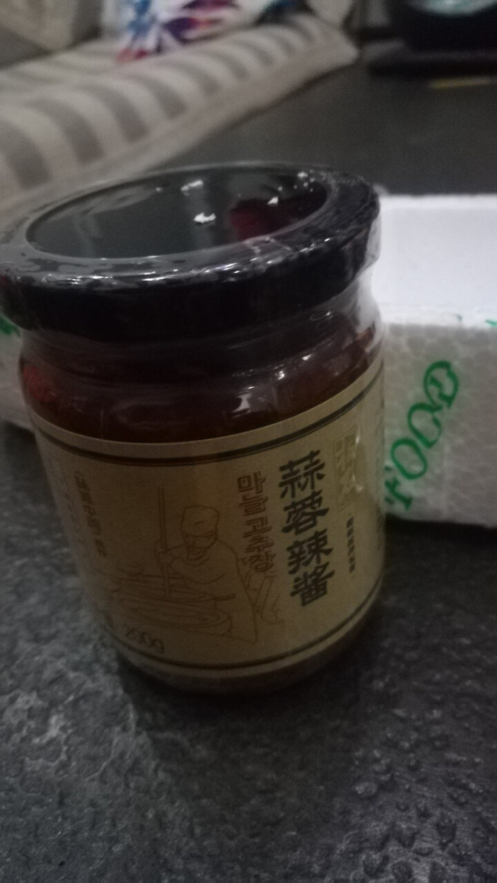 【白山馆】板石朝鲜族蒜蓉辣酱200g 香辣椒酱 拌饭拌面下饭酱 烧烤辣酱 大蒜酱 蒜泥酱 拌饭拌面酱 蒜蓉辣酱200克/瓶怎么样，好用吗，口碑，心得，评价，试用,第4张