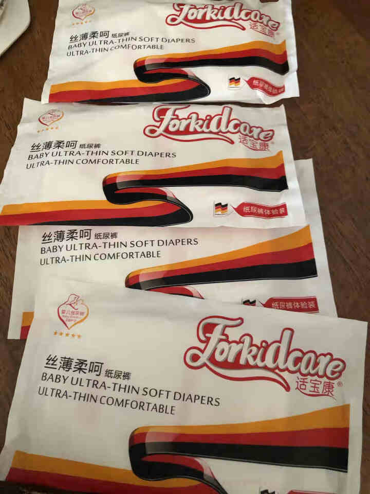 适宝康·Forkidcare 丝薄柔呵纸尿裤试用装S码*4片 适合4,第2张