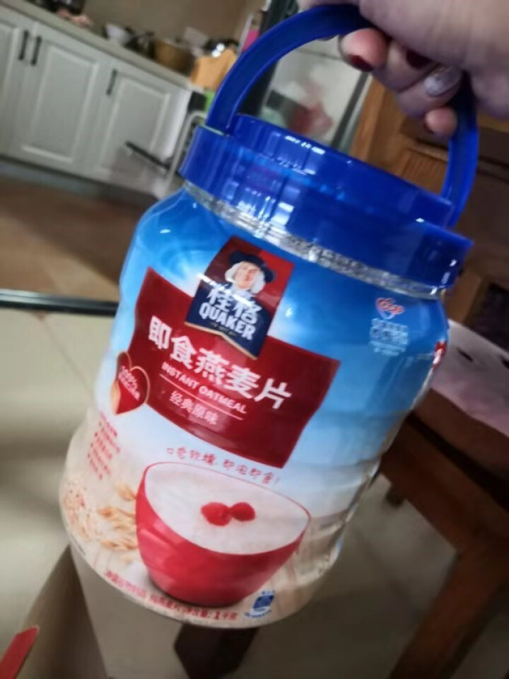 桂格（QUAKER）燕麦片 百事食品 无添加蔗糖 健康礼盒即食燕麦片 送礼更体面（1kg罐装*2） 即食双罐礼盒2000g怎么样，好用吗，口碑，心得，评价，试用,第4张