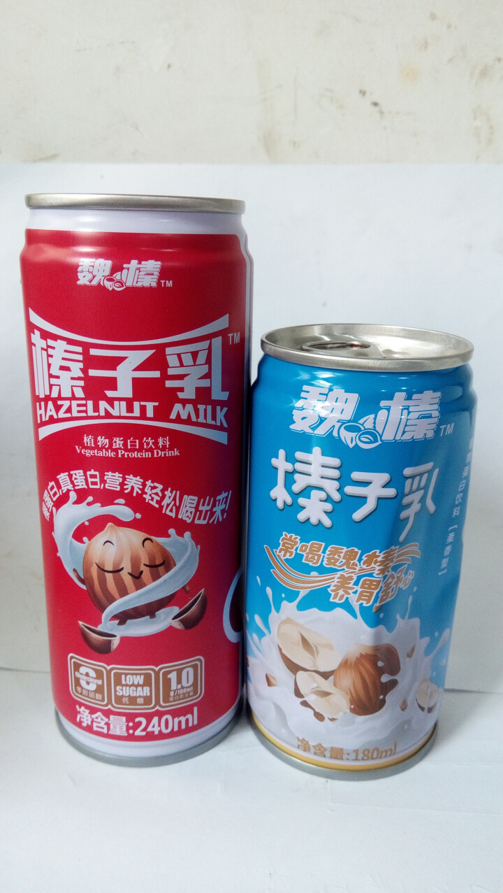 魏榛榛子乳植物蛋白饮料 醇香240ml*1+柔香180ml*1试用装怎么样，好用吗，口碑，心得，评价，试用报告,第2张