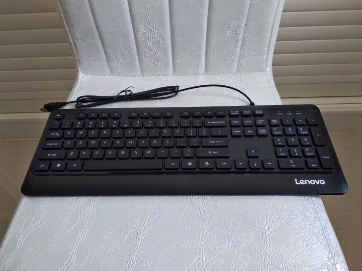 联想（Lenovo）有线键盘鼠标套装 键鼠套装 USB接口 笔记本电脑台式机通用 单键盘KM102怎么样，好用吗，口碑，心得，评价，试用报告,第2张