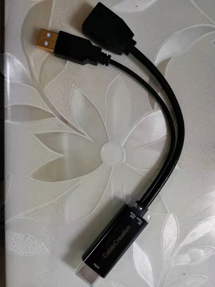 CABLE CREATION hdmi转dp线转接头带供电 hdmi转dp 公对母转换器 4k高清 【hdmi+usb供电转dp】 15cm怎么样，好用吗，口碑,第3张