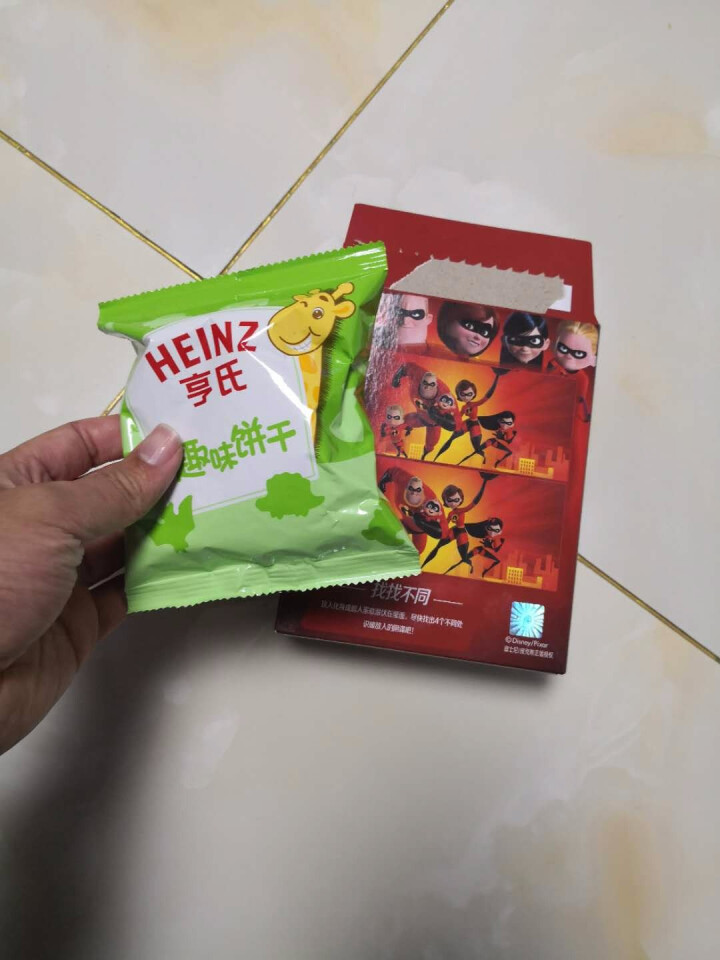 亨氏 （Heinz）宝宝零食饼干 卡通造型趣味饼干 儿童饼干 迪士泥超人系列 恐龙乐园超人IP装怎么样，好用吗，口碑，心得，评价，试用报告,第3张