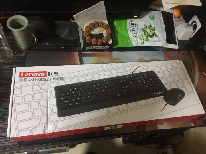 联想（Lenovo）有线键盘鼠标套装 键鼠套装 USB接口 笔记本电脑台式机通用 单键盘KM102怎么样，好用吗，口碑，心得，评价，试用报告,第2张