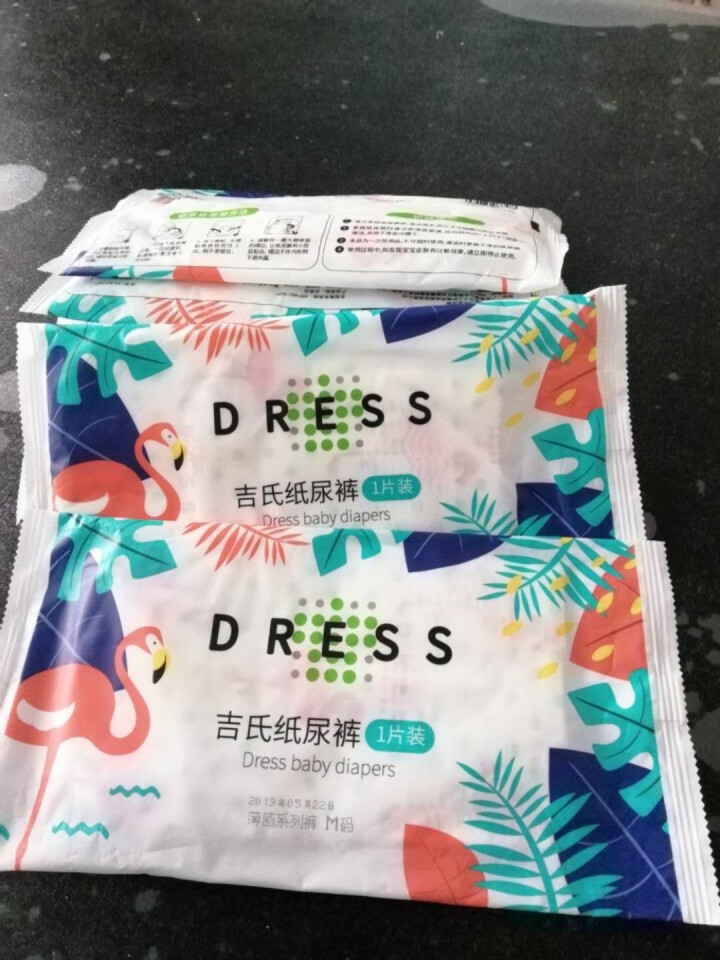 吉氏 (DRESS) 薄感婴儿纸尿裤 柔薄透气品牌尿不湿自营 春夏干爽尿裤试用装非纸尿片拉拉裤 6片试用装M码怎么样，好用吗，口碑，心得，评价，试用报告,第2张