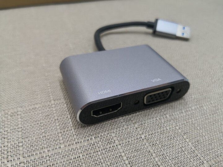 铭日 USB转HDMI+VGA转接器二合一 USB3.0视频转换器外置显卡笔记本台式机接投影仪显示器 USB转HDMI+VGA内置驱动怎么样，好用吗，口碑，心得,第2张