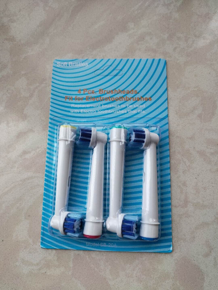 适配OralB欧乐B电动牙刷头D100通用替换刷头P2000 3757 P450 eb20 精准清洁型4支装怎么样，好用吗，口碑，心得，评价，试用报告,第4张