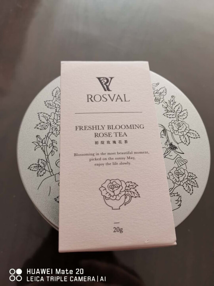 ROSVAL清花慢谷初绽玫瑰花茶茶叶花草茶平阴干玫瑰20克/罐 清花慢谷初绽平阴玫瑰怎么样，好用吗，口碑，心得，评价，试用报告,第3张