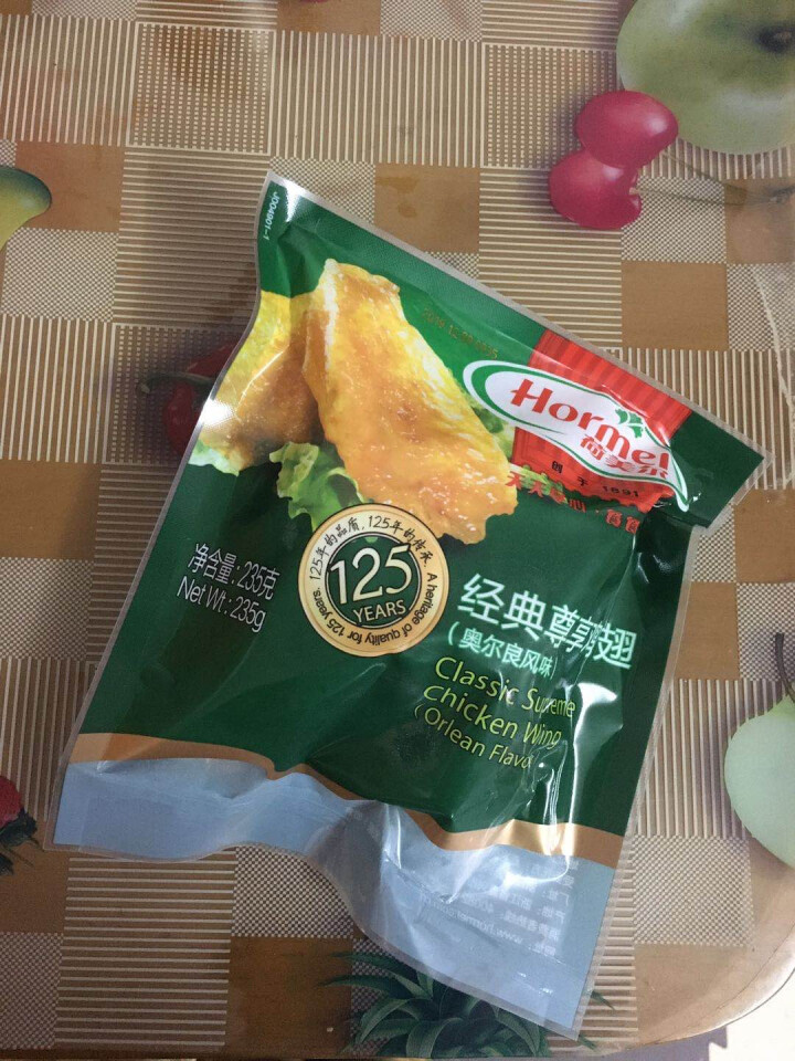 荷美尔（Hormel）奥尔良风味尊享鸡翅235g/袋 冷冻食品 微波鸡翅 鸡翅中 炸鸡翅 鸡翅膀 烧烤食材怎么样，好用吗，口碑，心得，评价，试用报告,第2张