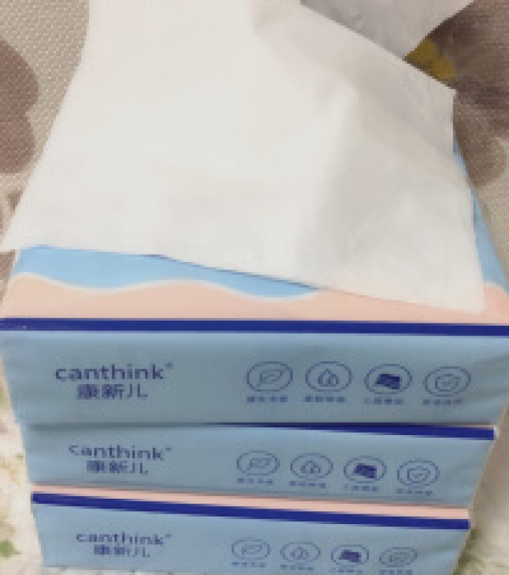 康新儿(canthink) 婴儿可湿纸巾 婴儿干湿巾 新生儿 宝宝 儿童 一次性面巾 康新儿可湿纸巾 100抽*3包怎么样，好用吗，口碑，心得，评价，试用报告,第3张