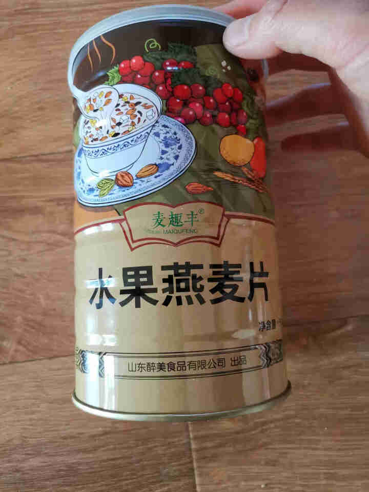 麦趣丰 水果燕麦片早餐即食干吃谷物营养冲饮罐装 水果燕麦片500克怎么样，好用吗，口碑，心得，评价，试用报告,第2张