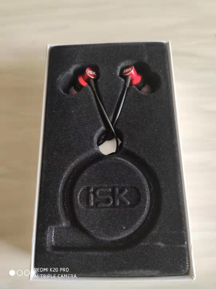 isk  K6监听耳机入耳式 直播K歌录音主播长线耳塞游戏苹果耳机 红色不带麦怎么样，好用吗，口碑，心得，评价，试用报告,第3张