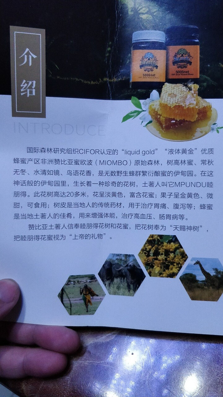 睦朋得（mpundu）非洲赞比亚进口天然蜂蜜MGO1400+（相当于麦卢卡蜂蜜28+）500g护胃 黄金版单瓶装怎么样，好用吗，口碑，心得，评价，试用报告,第4张