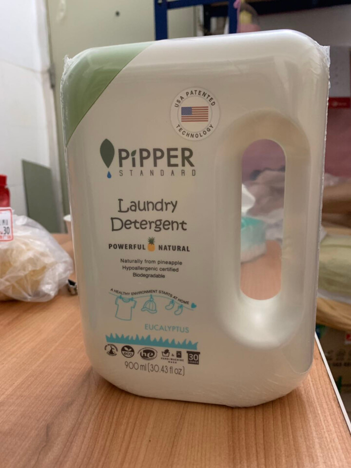 PIPPER 洗衣液尤加利香 900ml 婴儿洗衣液 植物酵素 尤加利香型怎么样，好用吗，口碑，心得，评价，试用报告,第3张